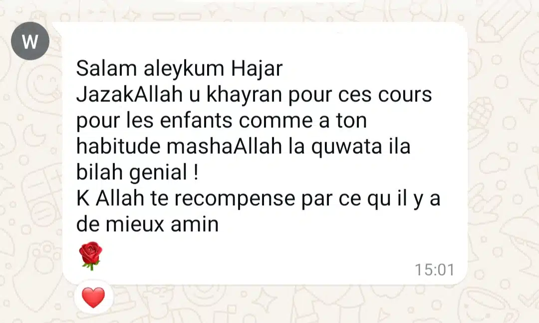 Avis élève Arabe 360 5