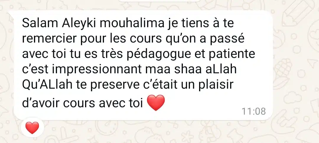 Avis élève Arabe 360 2