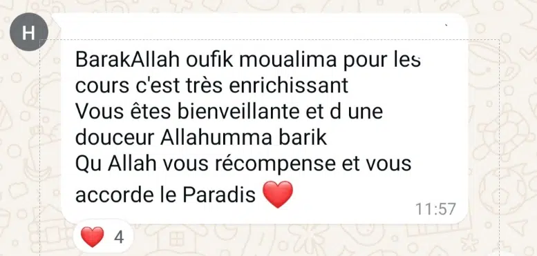 Avis élève Arabe 360 4