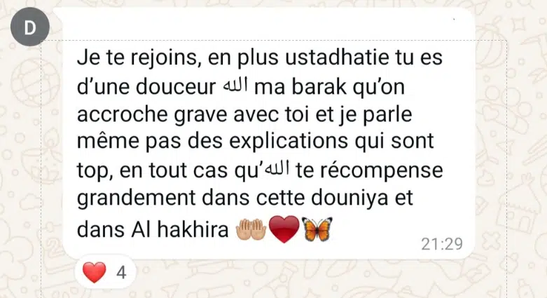 Avis élève Arabe 360 6