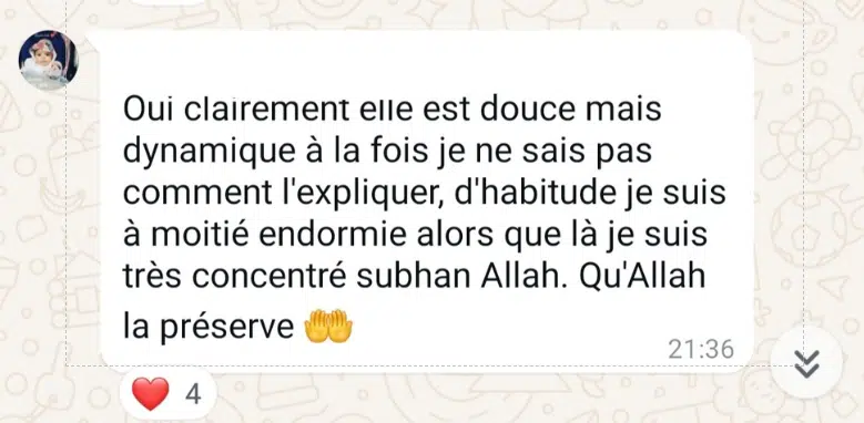 Avis élève Arabe 360 3