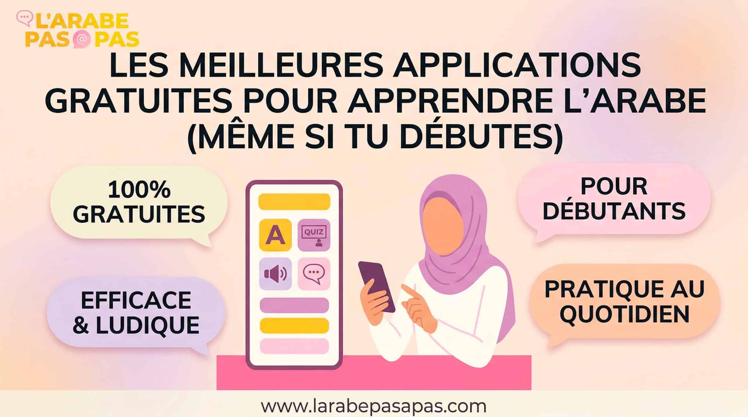 Les meilleures applications gratuites pour apprendre l’arabe (même si tu débutes).