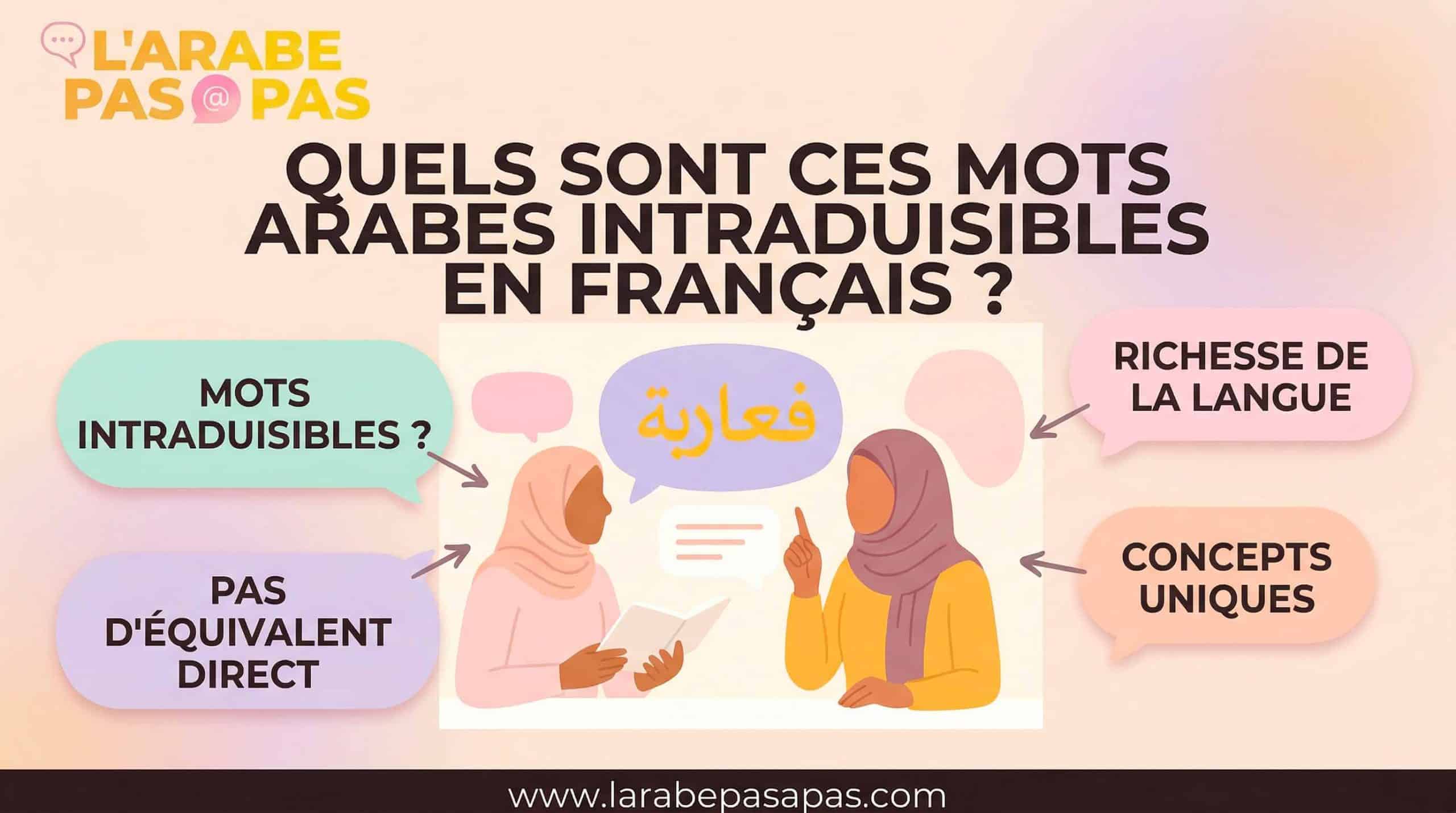 Quels sont ces mots arabes intraduisibles en français ?
