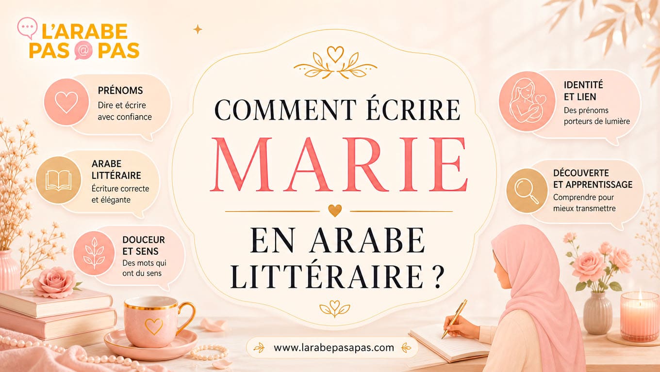 Comment écrire Marie en arabe littéraire ?
